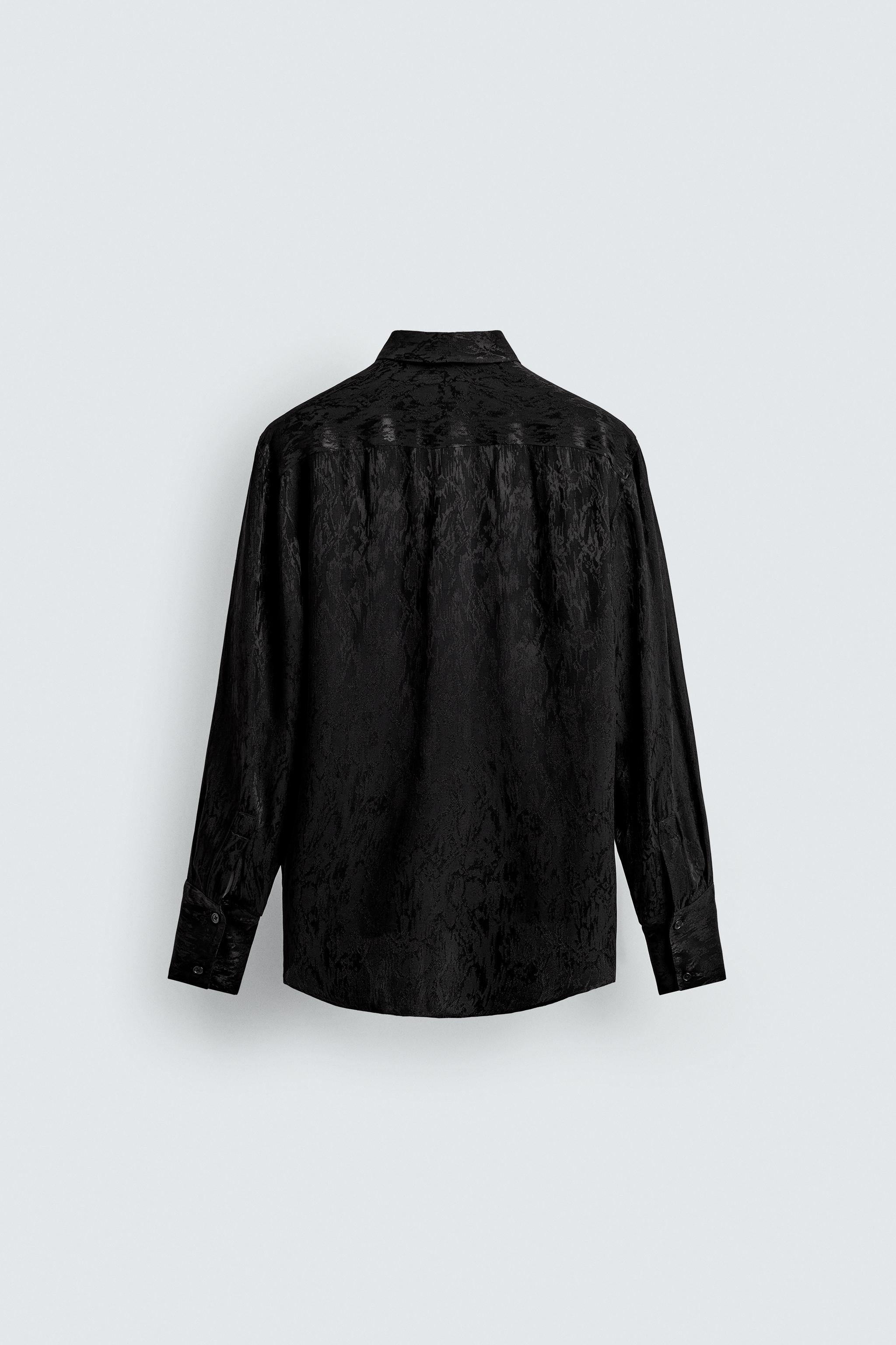 JACQUARD FLOWY SHIRT